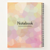 Abstrakte Pastell-Notebookabdeckung Notizblock (Rückseite)