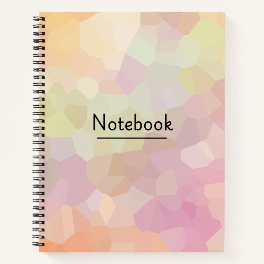 Abstrakte Pastell-Notebookabdeckung Notizblock (Vorderseite)