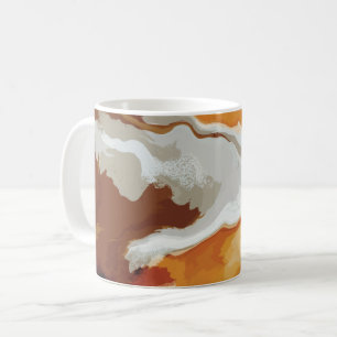 Abstrakte Pastell Paint Fox Schwanz Edition Kaffeetasse