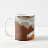 Abstrakte Pastell Paint Fox Schwanz Edition Kaffeetasse (Links)