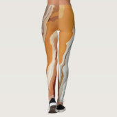 Abstrakte Pastell Paint Fox Schwanz Edition Leggings (Rückseite)