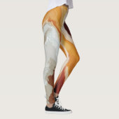 Abstrakte Pastell Paint Fox Schwanz Edition Leggings (Rechts)