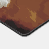 Abstrakte Pastell Paint Fox Schwanz Edition Schreibtischunterlage (Ecke)