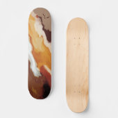Abstrakte Pastell Paint Fox Schwanz Edition Skateboard (Vorderseite)
