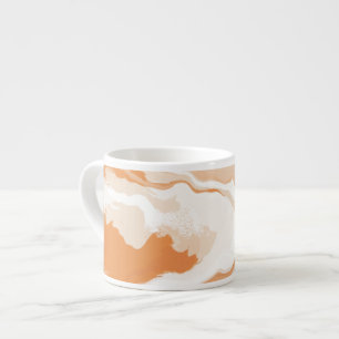 Abstrakte Pastell Paint Ginger Foam Edition Kaffee Espressotasse