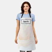 Abstrakte Pastell-Wasserfarben-Frühlings-Schürze Schürze (Getragen)
