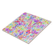 Abstrakte Pastellblumen Fliese (Seite)
