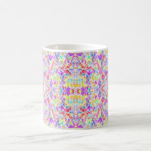 Abstrakte Pastellblumen Kaffeetasse