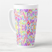 Abstrakte Pastellblumen Milchtasse (Linke Ecke)