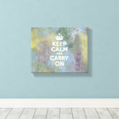 Abstrakte Pastelle Behielt Ruhe Leinwanddruck (Insitu (Holzboden))