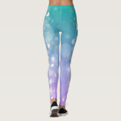 Abstrakte Pastelle und Herz Leggings (Rückseite)