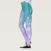 Abstrakte Pastelle und Herz Leggings (Links)