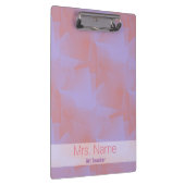 Abstrakte Pastellfarbe Rosa - kubanische Bezeichnu Klemmbrett (Rechts)