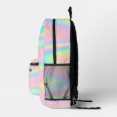 abstrakte Pastellfarben Bedruckter Rucksack (Rechts)