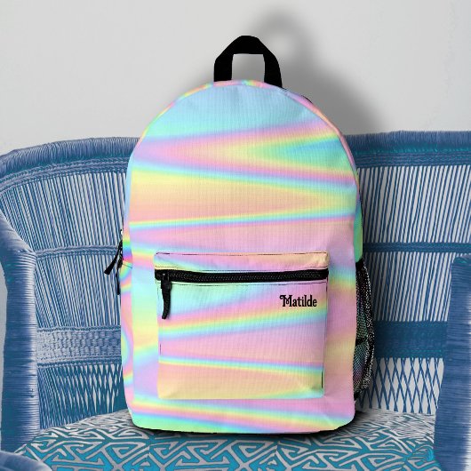 abstrakte Pastellfarben Bedruckter Rucksack