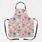 Abstrakte Pastellfarben Blume Blumenmuster Schürze (Vorderseite)
