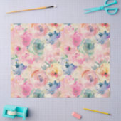 Abstrakte Pastellfarben Blume Blumenmuster Seidenpapier (Basteln)