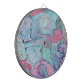 Abstrakte Pastellfarben Dartscheibe (Vorderseite Links)