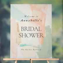 Abstrakte Pastellfarben Elegantes Brautparty