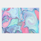Abstrakte Pastellfarben Geschenkpapier Set (Vorderseite 3)
