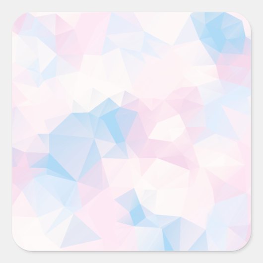 Abstrakte Pastellfarben - Hintergrund Quadratischer Aufkleber (Vorderseite)
