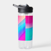 Abstrakte Pastellfarben in Rosa Trinkflasche (Rechts)
