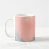 Abstrakte Pastellfarben Kaffeetasse (Links)