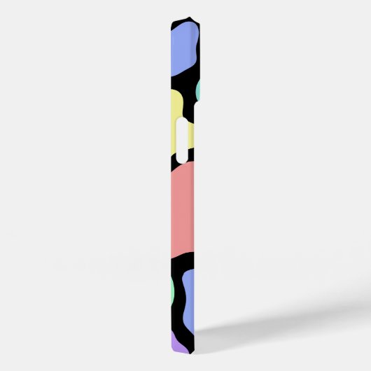 Abstrakte Pastellfarben Telefongehäuse (schwarz) Case-Mate iPhone Hülle (Rückseite / Rechts)