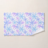 Abstrakte pastellfarbene Aquarellfarben, lila und  Badhandtuch Set (Handtuch)