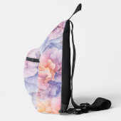 Abstrakte pastellfarbene Blume Muster, Girl Crossbody Bag (Rechts)