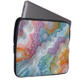 Abstrakte Pastellfarbenwellen Laptopschutzhülle (Vorne Rechts)