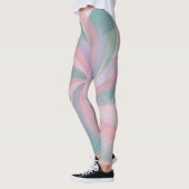 Abstrakte Pastellfarbige Leggings (Links)