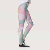 Abstrakte Pastellfarbige Leggings (Rechts)