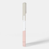 Abstrakte Pastellformen mit Name Monogram Case-Mate iPhone Hülle (Rückseite / Rechts)