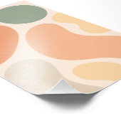 Abstrakte Pastellformen Poster (Ecke)