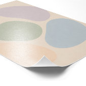 Abstrakte Pastellformen Poster (Ecke)