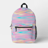 abstrakte pastellgeometrische Muster Bedruckter Rucksack (Vorderseite)