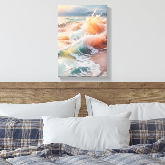 Abstrakte Pastellölmalerei Leinwanddruck (Insitu (Schlafzimmer))