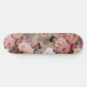 Abstrakte pastellrosa Rosa-Overlay-Pixelart Skateboard (Horizontal)