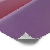Abstrakte Pastellstoffwellen Poster (Ecke)