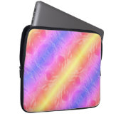 abstrakte Pastellstreifen Laptopschutzhülle (Vorne Rechts)
