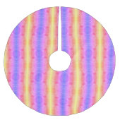 abstrakte Pastellstreifen Polyester Weihnachtsbaumdecke (Vorderseite)