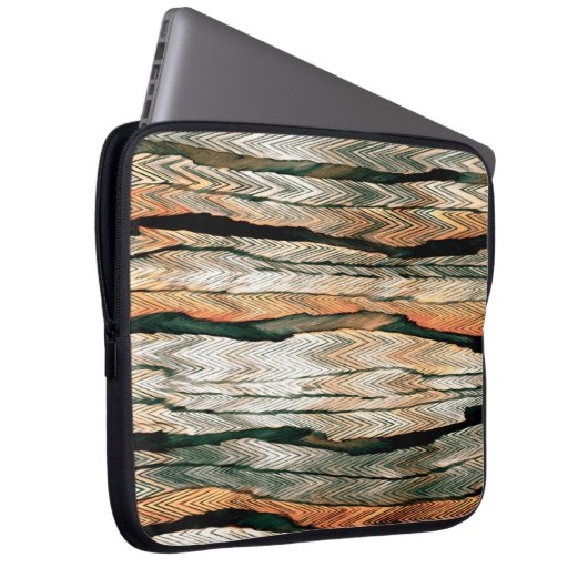 Abstrakte Pastelltöne farbneutrale Go-Mela Laptopschutzhülle (Vorne Rechts)