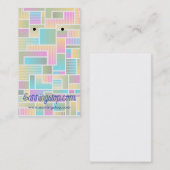 Abstrakte Pastelohrkarten Visitenkarte (Vorne/Hinten)