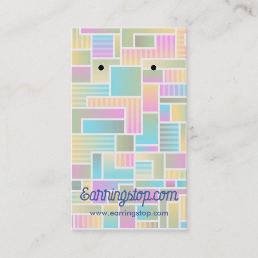 Abstrakte Pastelohrkarten Visitenkarte (Vorderseite)