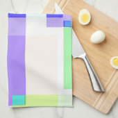 Abstrakte Pastelplätze Amethyst Geschirrtuch (Viertel Falte)