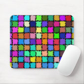 Abstrakte Patches Mousepad (Mit Mouse)