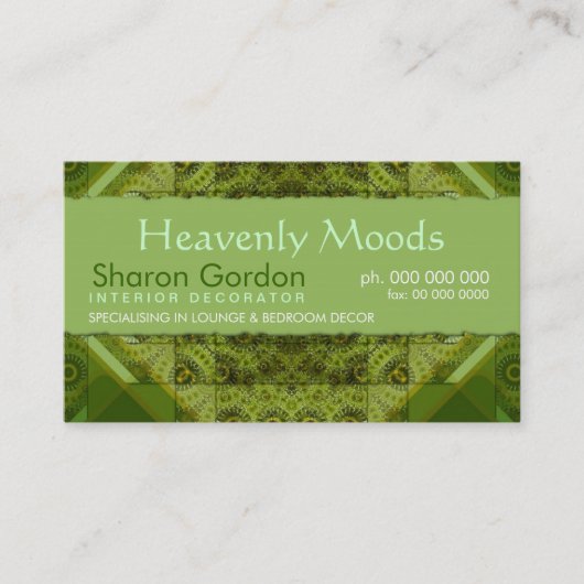 Abstrakte Patchwork-Business-Karte Visitenkarte (Vorderseite)