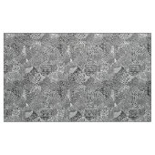 Abstrakte Patchwork-Karte - Weiß auf Schwarz Stoff (Yard (91,4 cm))