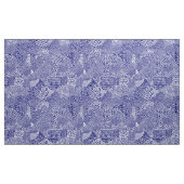 Abstrakte Patchwork Map - White on Deep Navy Blue Stoff (Yard (91,4 cm))